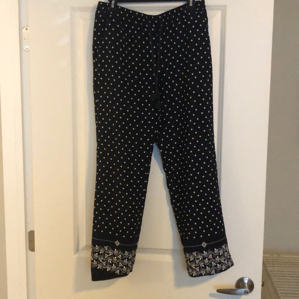 Loft Navy Drawstring Pants - Picture 1 of 3